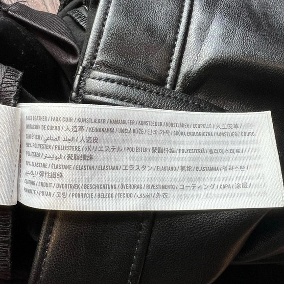 Abercrombie & Fitch Curve Love Skinny Ultra High Rise Faux Leather Pants 24/00 - Picture 14 of 16